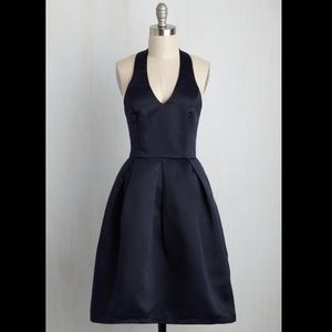NWOT satin halter dress